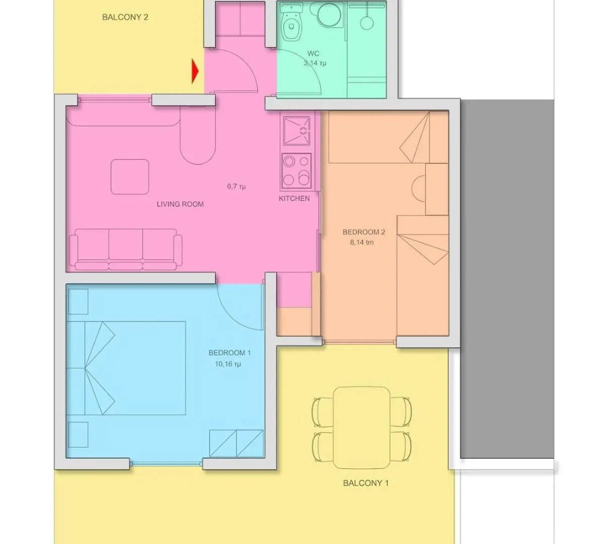 Apartmán Apt Al Mare N22 Epanomi